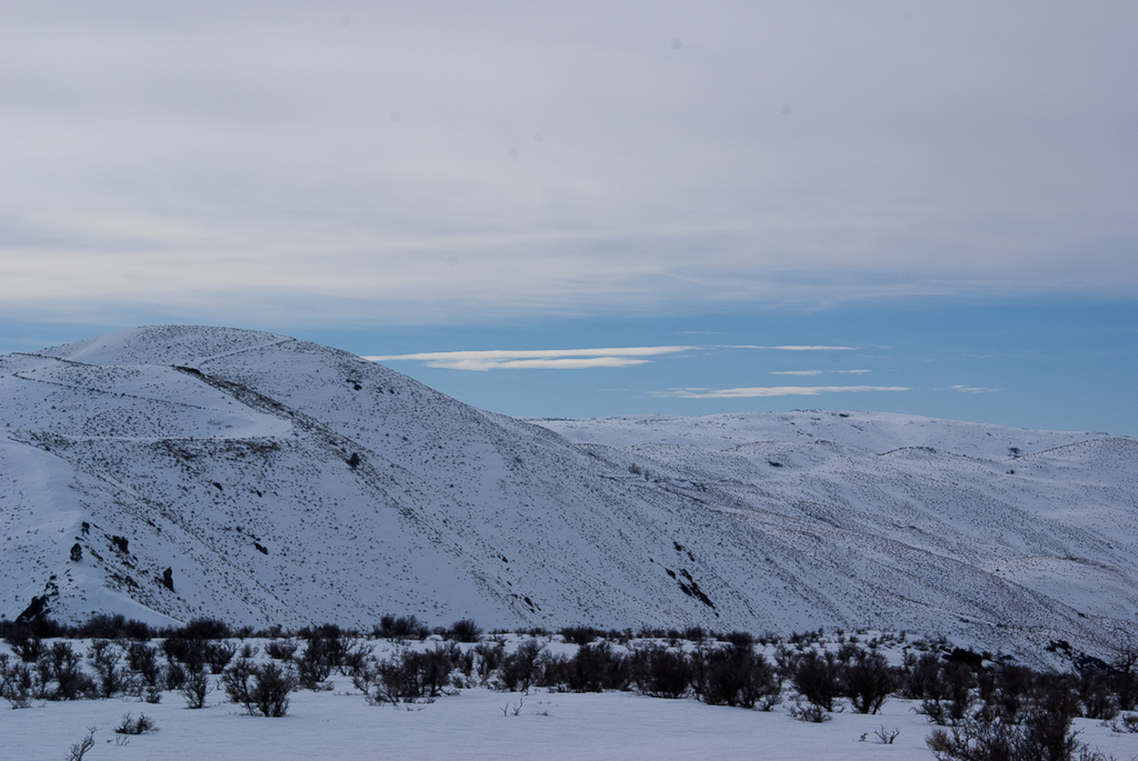 Snow Covered Mountians - Mountain Home, Idaho