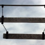 Black Tower Cemetery SIgn